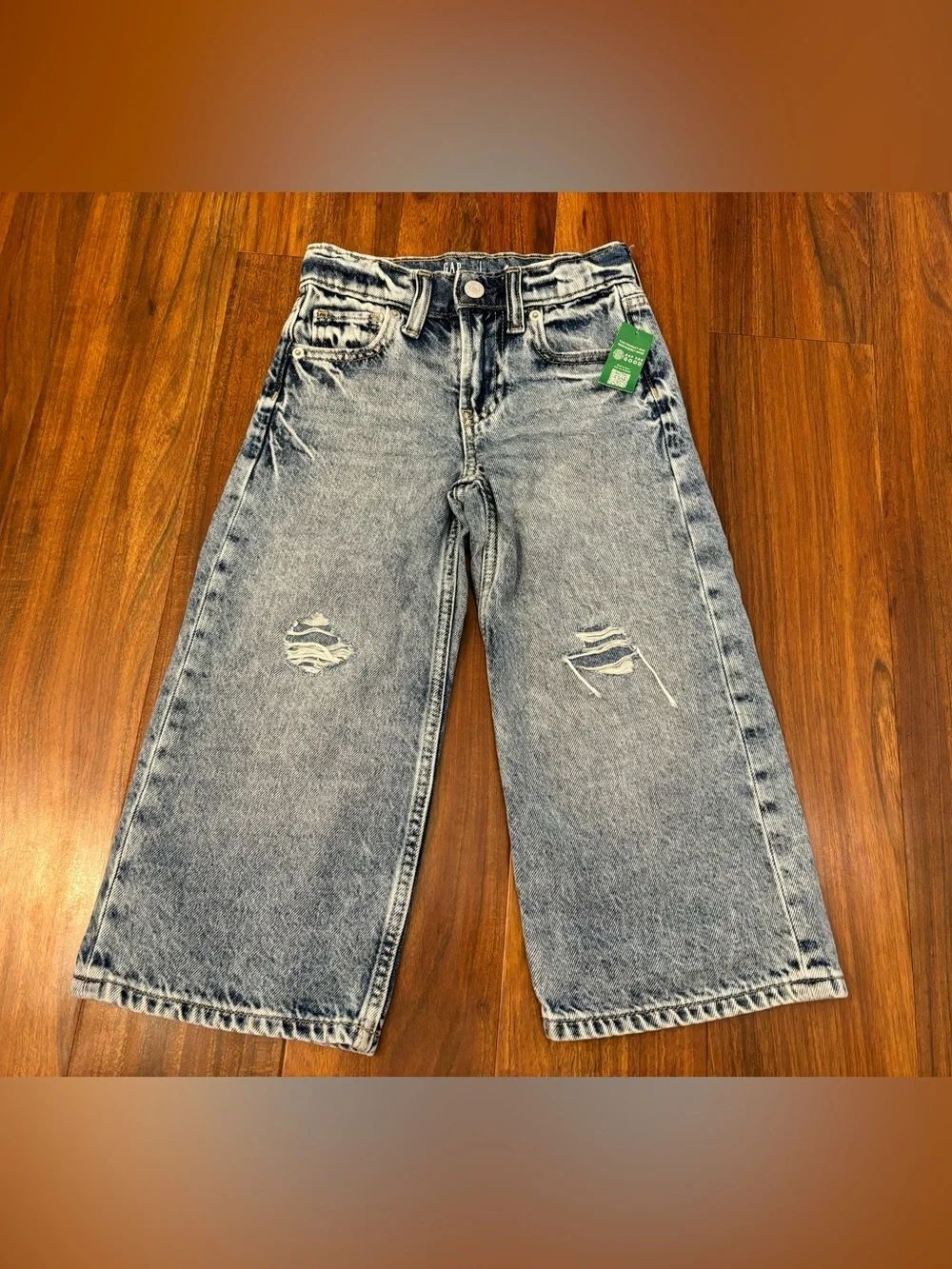 Gap Kids Low Stride Denim Jeans with Fake Rips NWT